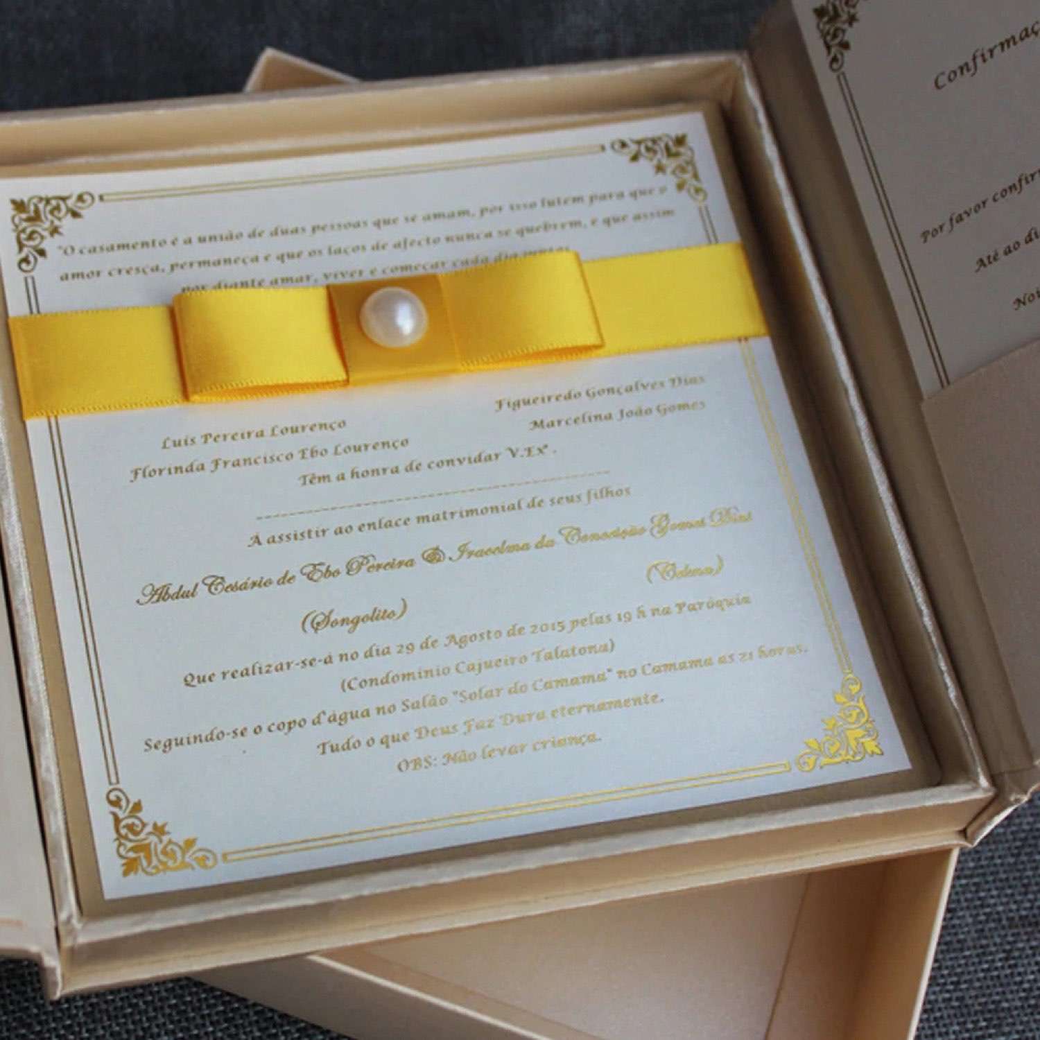 Hardcover Box Wedding Invitation Card Foiling Printing New Invitaion Card 